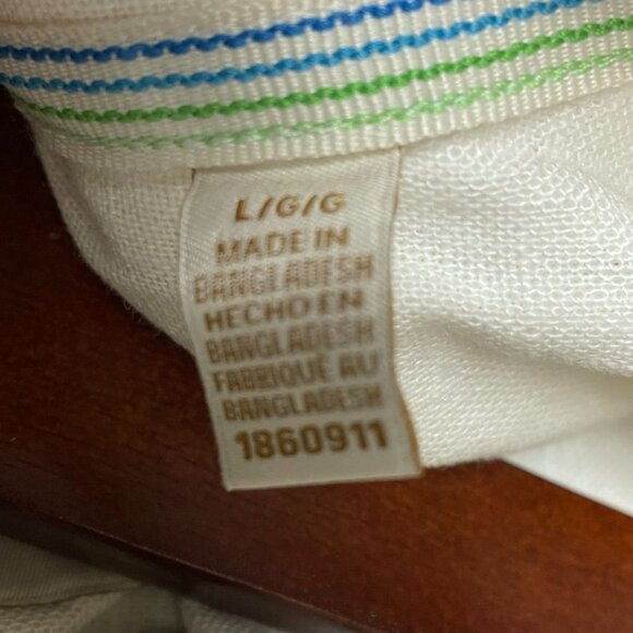 Scotch & Soda Mens White Button-Up Shirt Size L Linen Blend a1398 - Picture 4 of 7